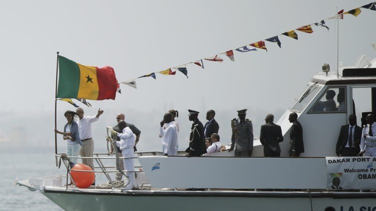 Les images de la visite de Barack Obama à Gorée