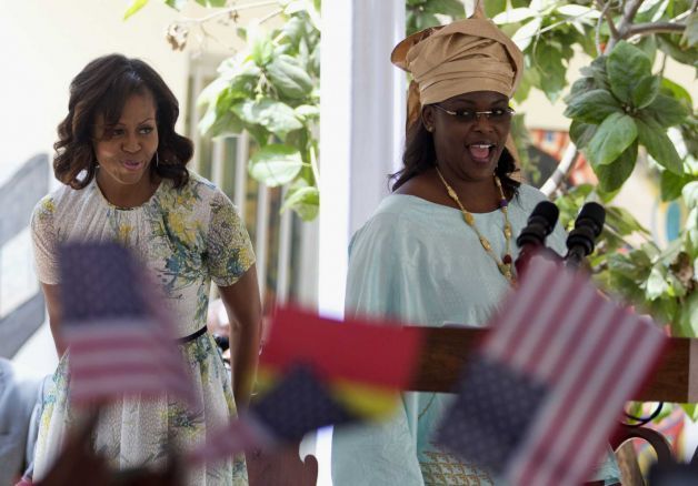 La visite de Michelle Obama et Marième Sall au collège Martin Luther King