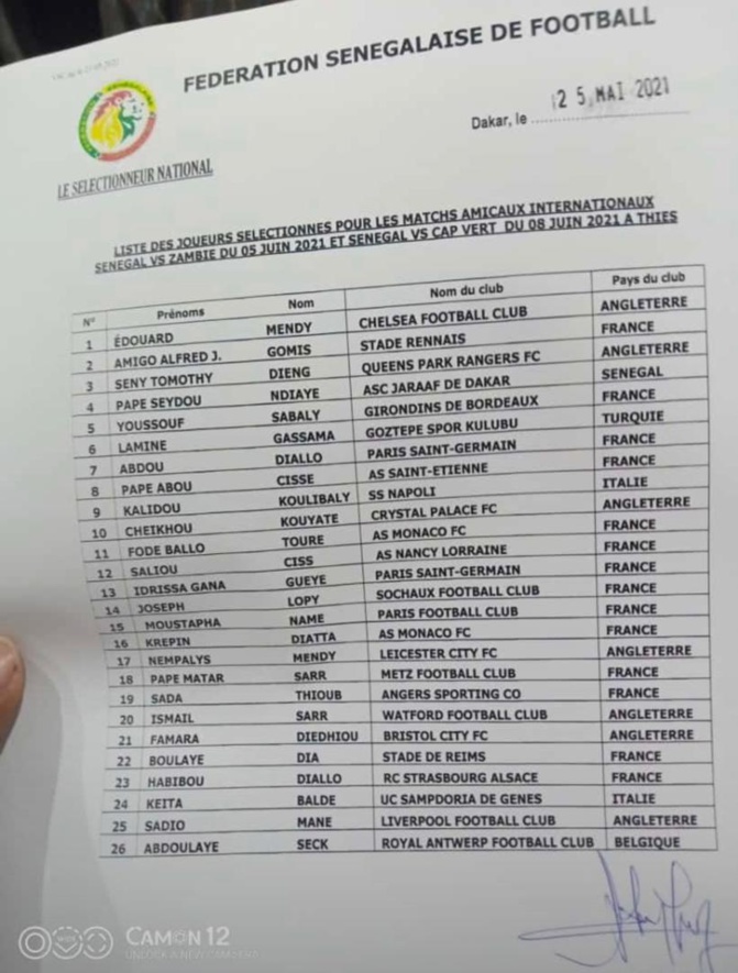 Aliou Cissé a lâché ses 26 "Lions": Quatre gardiens de but, Mbaye Diagne zappé
