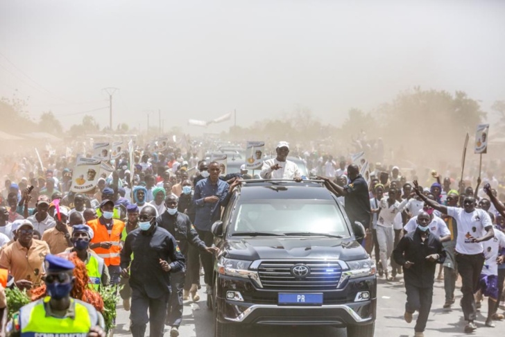 Photos: Accueil de Macky Sall à Malem-Hodar, Koungheul et Koumpentoum
