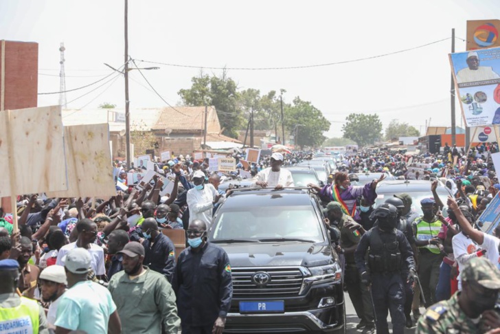 Photos: Accueil de Macky Sall à Malem-Hodar, Koungheul et Koumpentoum