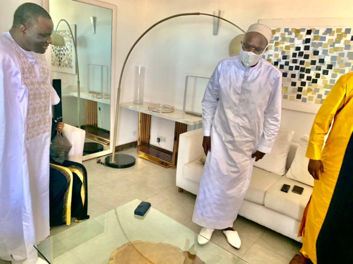 PHOTOS / Présentation de condoléances: Ousmane Sonko chez Khalifa Sall