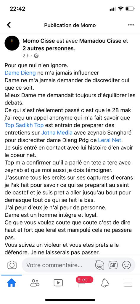 Sadikh Top de Pastef fait marrer Zeynab Sangaré et Cissé de Leral