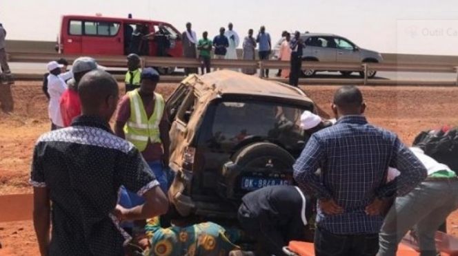 PHOTOS/ Accident à Kaolack: 5 Membres d’une même famille perdent la vie