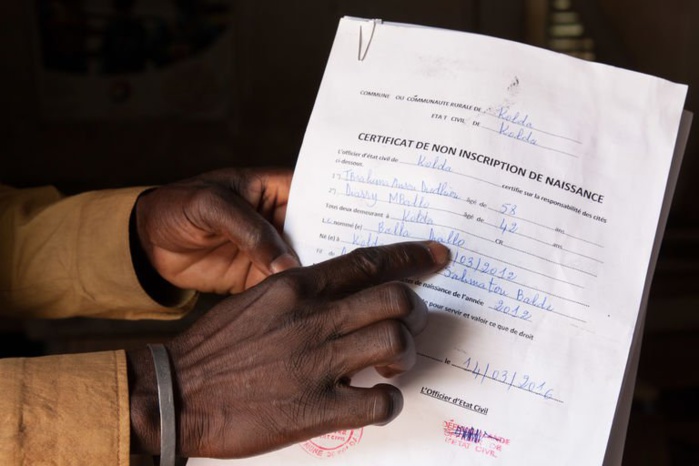 Faible enregistrement des déclarations de naissance au Sénégal