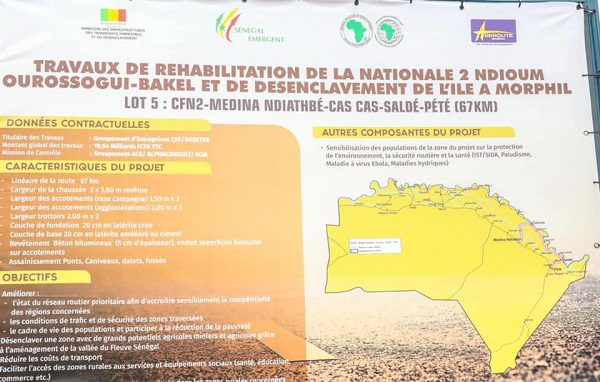 Réhabilitation de la RN2 Ndioum-Ourossogui –Bakel : Le président Macky Sall a procédé au lancement travaux Réhabilitation de la RN2 Ndioum-Ourossogui –Bakel : Le président Macky Sall a procédé au lancement travaux