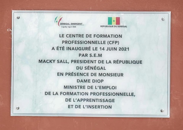 Aéro Lao: Le Président Macky Sall a inauguré le Centre départemental de Formation Technique et Professionnelle Aéro Lao: Le Président Macky Sall a inauguré le Centre départemental de Formation Technique et Professionnelle