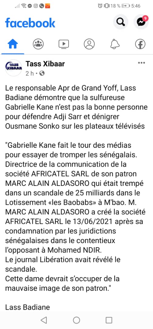 Lynchage de Gabrielle Kane sur les réseaux sociaux, après sa récente sortie (Photos)