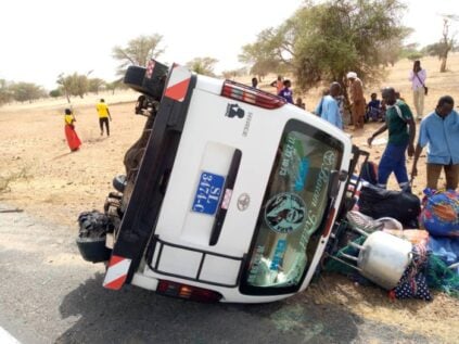 PHOTOS / Axe Touba-Linguère: Un accident fait un mort et 8 blessés
