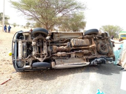 PHOTOS / Axe Touba-Linguère: Un accident fait un mort et 8 blessés
