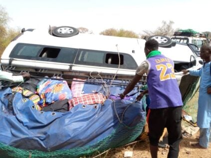 PHOTOS / Axe Touba-Linguère: Un accident fait un mort et 8 blessés