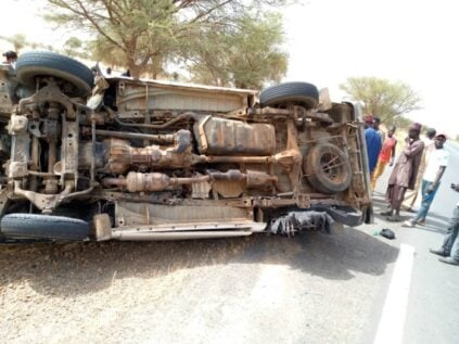 PHOTOS / Axe Touba-Linguère: Un accident fait un mort et 8 blessés