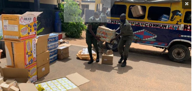 Saisie de faux médicaments d’une valeur de plus de 46 millions FCfa, dans un car rapide à Mbao