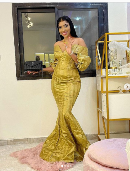 Tabaski 2021: Amy Léa de la série Karma s'impose avec sa belle tenue (Photos)