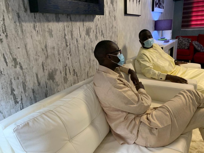 Condoléances: Le leader du Pastef, Ousmane Sonko chez Déthié Fall