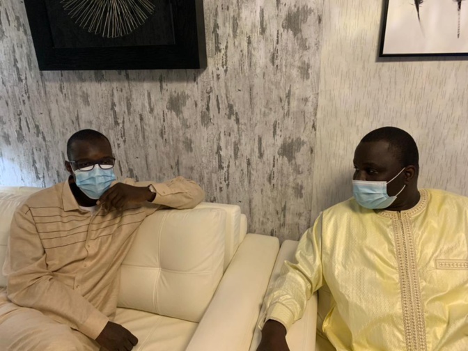 Condoléances: Le leader du Pastef, Ousmane Sonko chez Déthié Fall