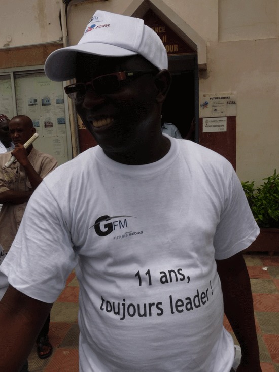 Le Dg de GFM Mamadou Ibra Kane et son adjoint Birane Ndour en action