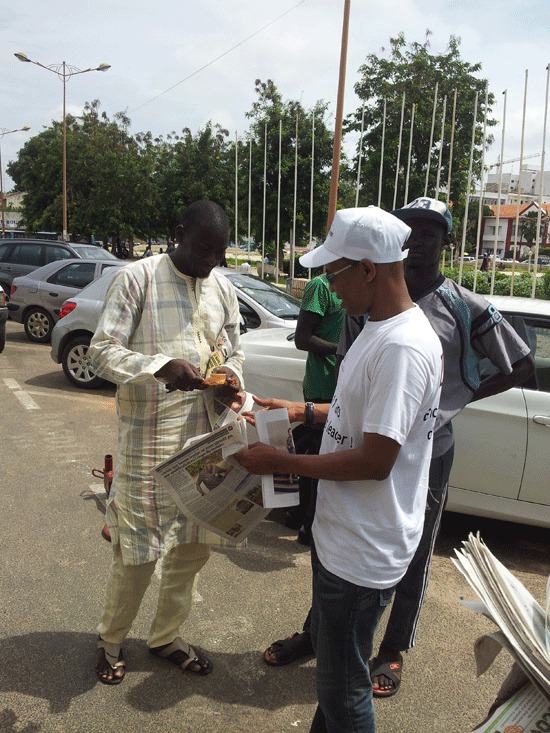 Le Dg de GFM Mamadou Ibra Kane et son adjoint Birane Ndour en action