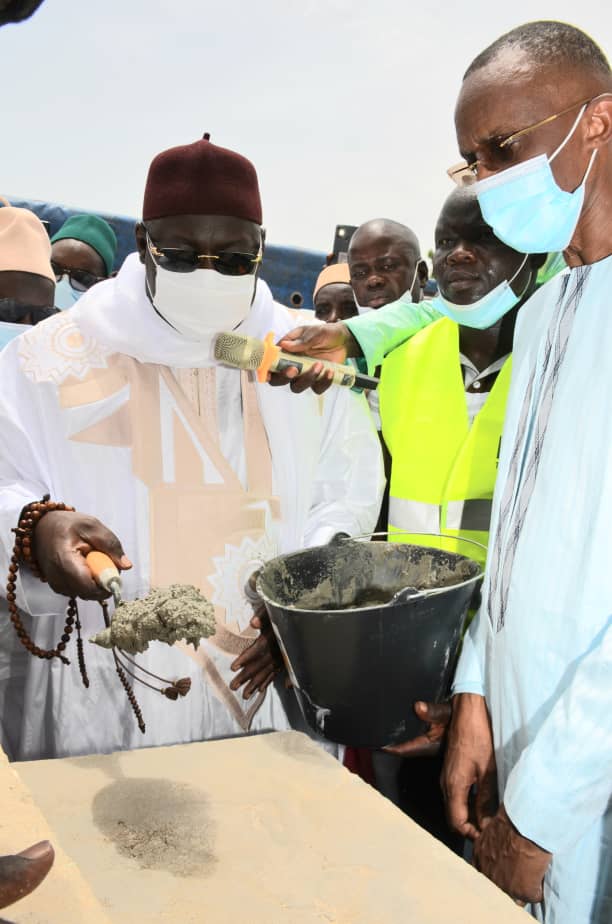 Kaffrine : le ministre Abdoulaye Saydou Sow, a procédé, à la pose de la première pierre de la grande mosquée