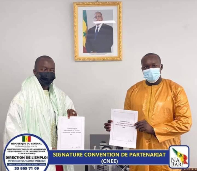 Signature de convention de partenariat: Un recrutement de 198 jeunes et femmes