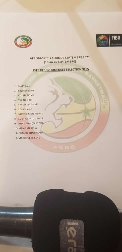 Afrobasket Cameroun 2021: Moustapha Gaye lâche ses 12 "Lionnes"