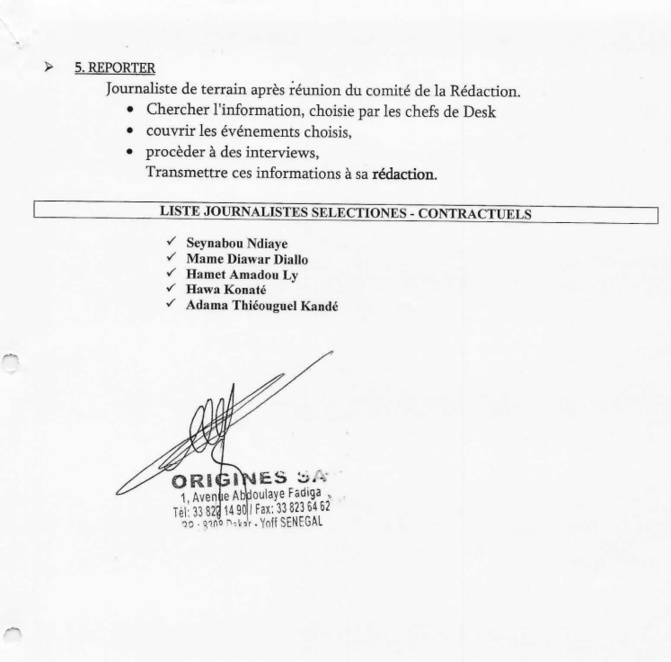 2STV (Document): Le poste de Rédacteur en chef supprimé, Cheikh Diaby claque (encore) la porte