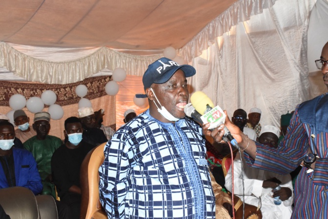 Sangalkam. Ousseynou Diallo rejoint le ministre Oumar Gueye pour une victoire de Bby au soir du 23 janvier 2022.