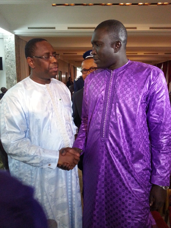 Voici l'homme d'affaire  Alioune Diop et le Président Macky Sall