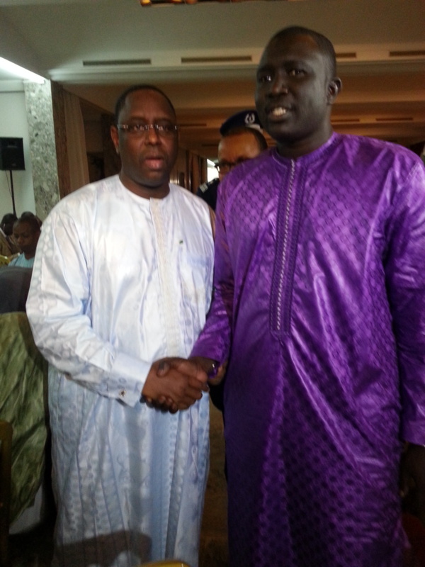 Voici l'homme d'affaire  Alioune Diop et le Président Macky Sall