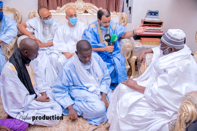 Magal de Touba: En images, la délégation du Président mauritanien reçue par le Khalife général des Mourides
