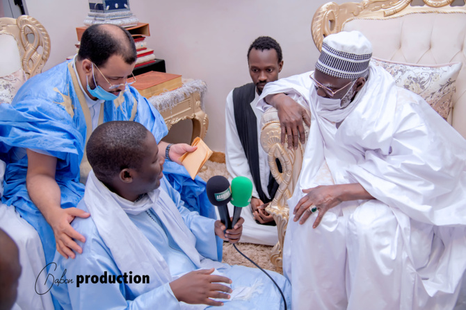 Magal de Touba: En images, la délégation du Président mauritanien reçue par le Khalife général des Mourides