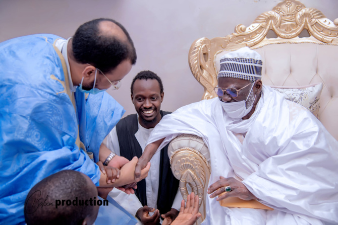 Magal de Touba: En images, la délégation du Président mauritanien reçue par le Khalife général des Mourides