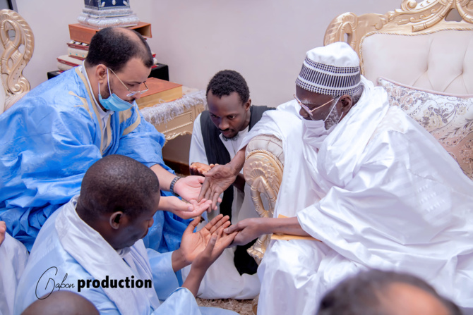 Magal de Touba: En images, la délégation du Président mauritanien reçue par le Khalife général des Mourides