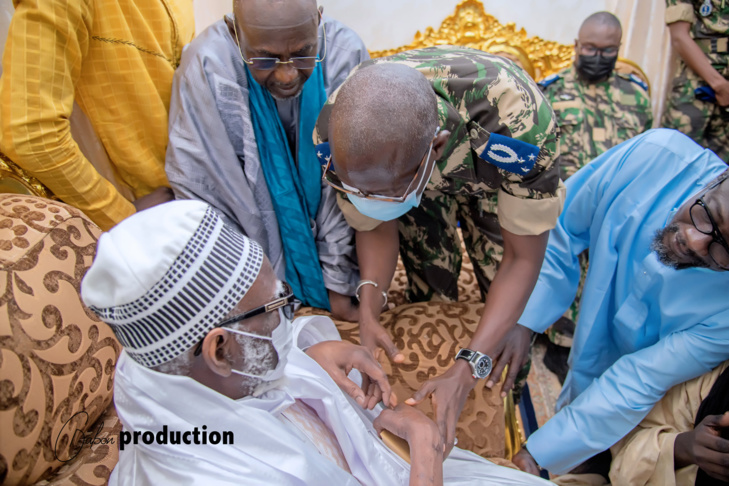 Photos / Magal Touba 2021: Visite de la délégation du Général Moussa Fall auprès du Khalife général Serigne Mountakha