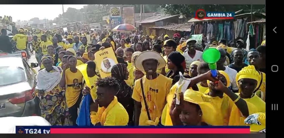Campagne électorale en Gambie: Ousainou Darboe, candidat de l’UDP, draîne des foules
