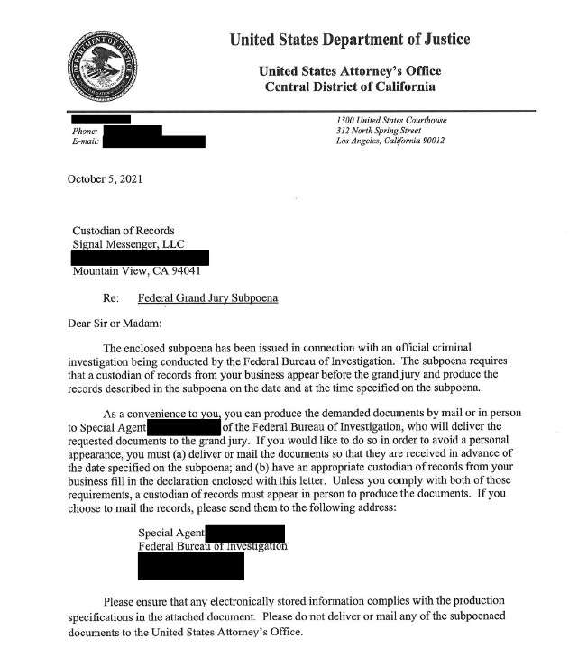 Signal obligé de s’expliquer – encore – aprés une demande du FBI