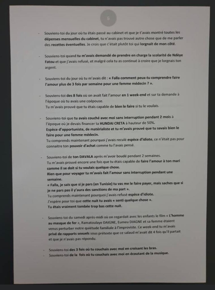 Une si longue lettre de Dr. Paye: Pour expliquer les raisons de son acte désespéré 