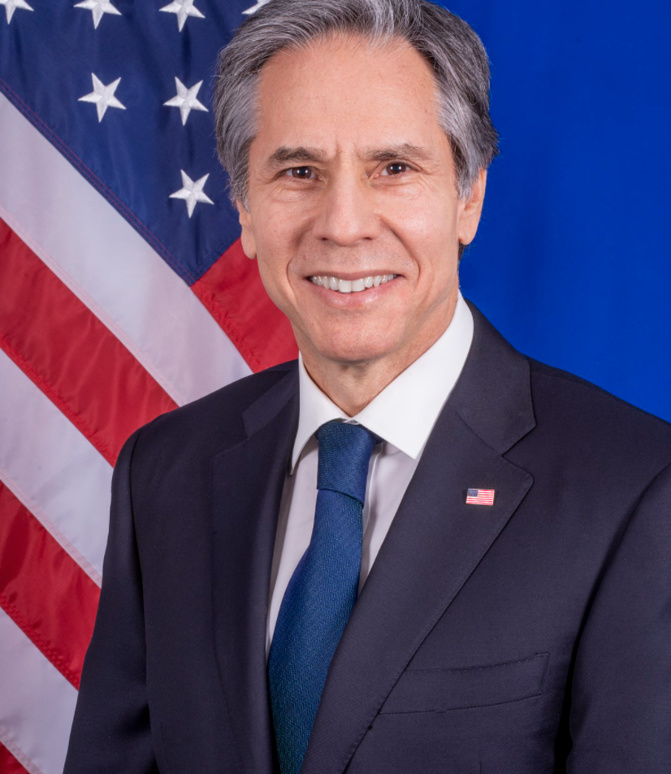 Son Excellence Monsieur Antony Blinken, Secrétaire d’Etat américain effectuera une visite de travail, à Dakar; les 19 et 20 novembre 2021.