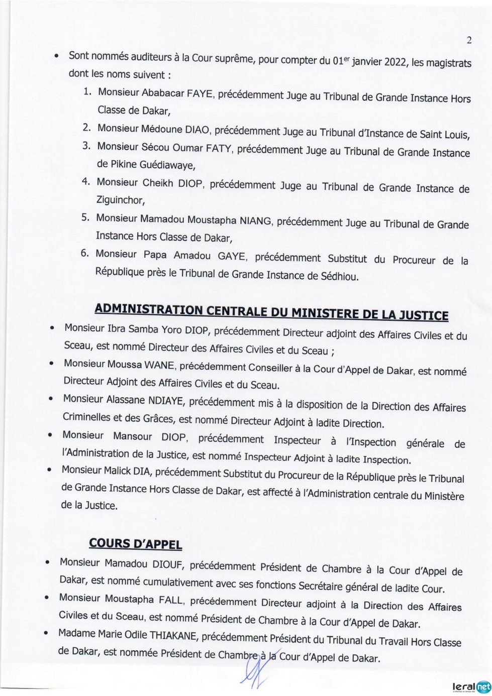 Nomination des juges et Conseil supérieur de la Magistrature