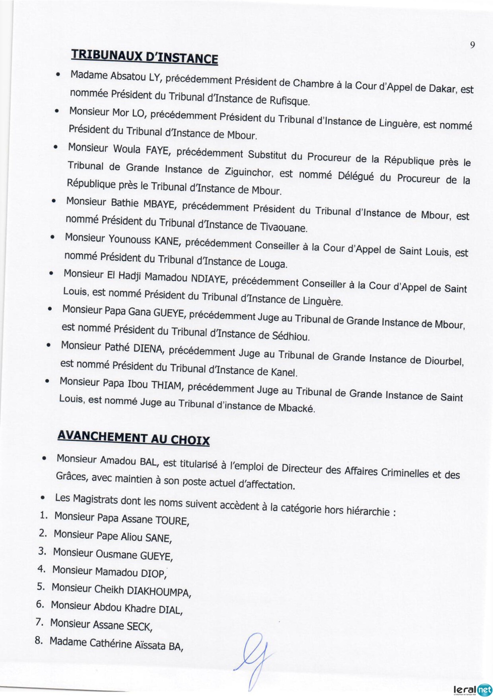 Nomination des juges et Conseil supérieur de la Magistrature