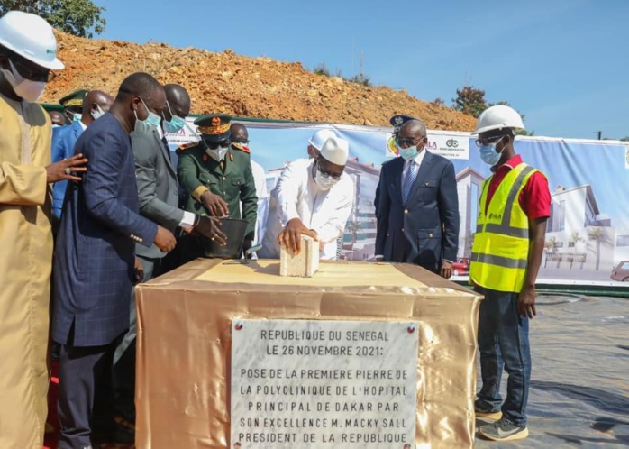 Pose de la première pierre de la polyclinique de l'hôpital Principal de Dakar (Photos)