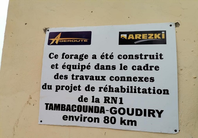 Réhabilitation de la route Tambacounda - Goudiry - Kidira - Bakel et travaux connexes: Le gouverneur de Tambacounda en visite de chantier