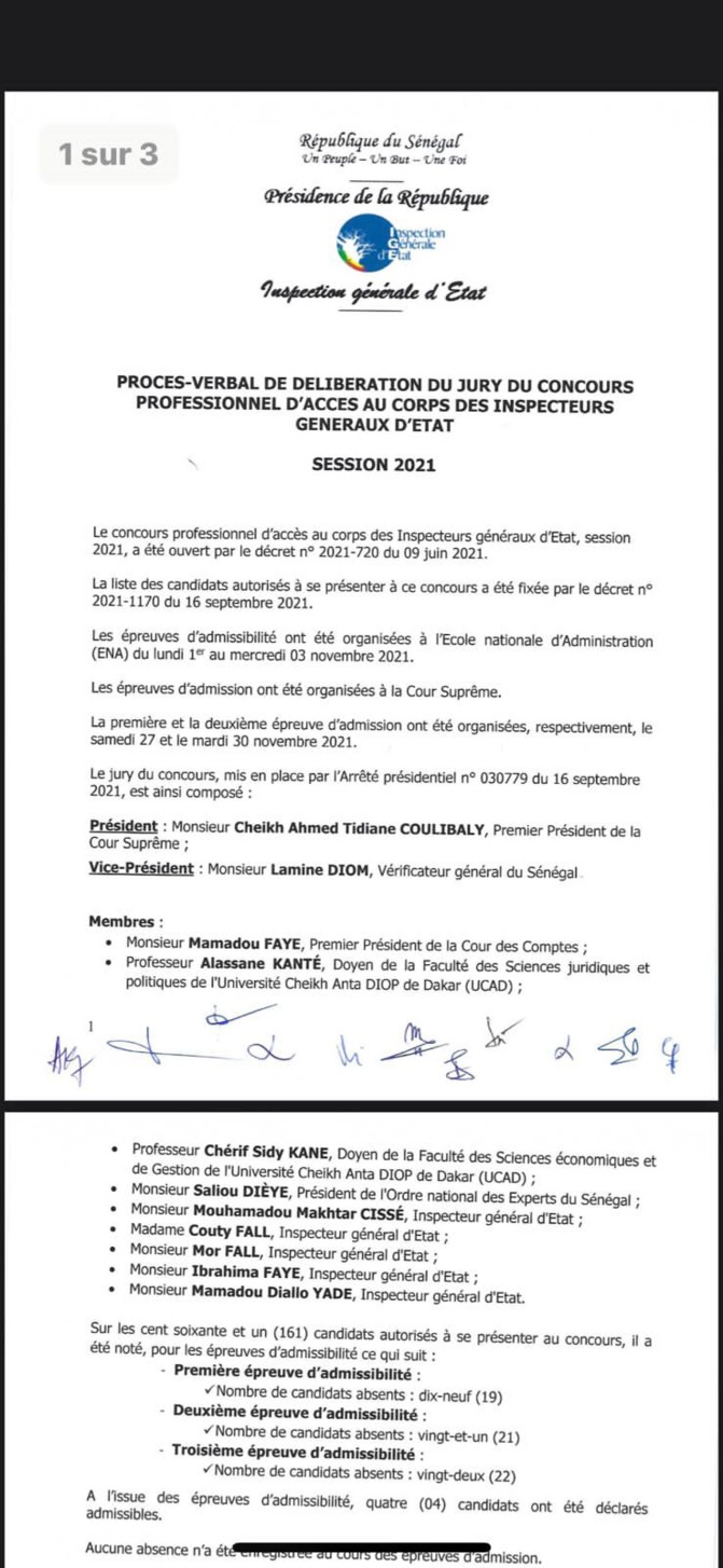 Seuls trois admis au concours de l’IGE sur 161 candidats