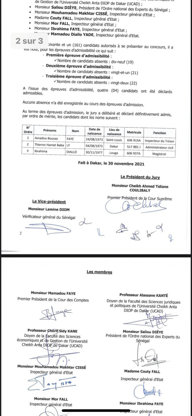 Seuls trois admis au concours de l’IGE sur 161 candidats