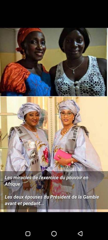 En image: Les deux épouses de Adama Barrow avant et après qu'il ne soit... En image: Les deux épouses de Adama Barrow avant et après qu'il ne soit...