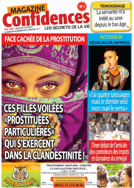 A la Une du Journal Confidences du lundi 02 Décembre 2013