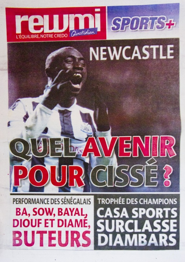 A la Une du Journal Rewmi du lundi 02 Décembre 2013