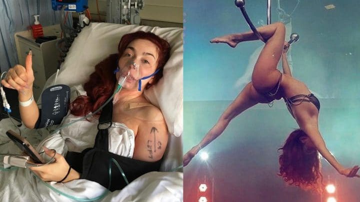 Une stripteaseuse se blesse gravement lors d’un show mais un détail sur ses photos intrigue ses fans