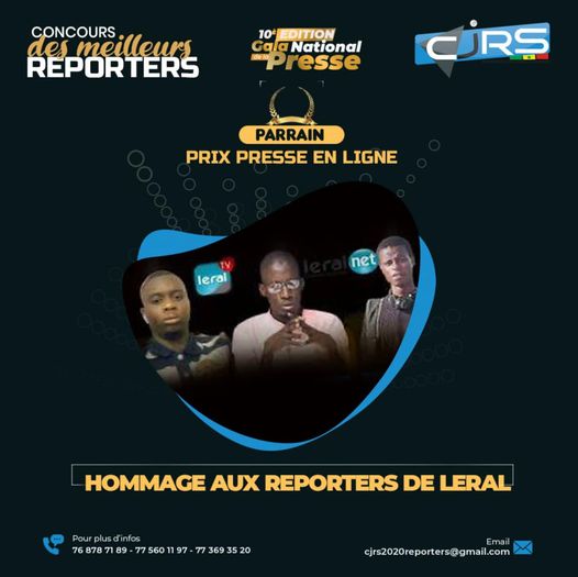 Prix Presse en Ligne : la Convention des Jeunes Reporters du Sénégal rend hommage aux défunts reporters du groupe LERAL.NET