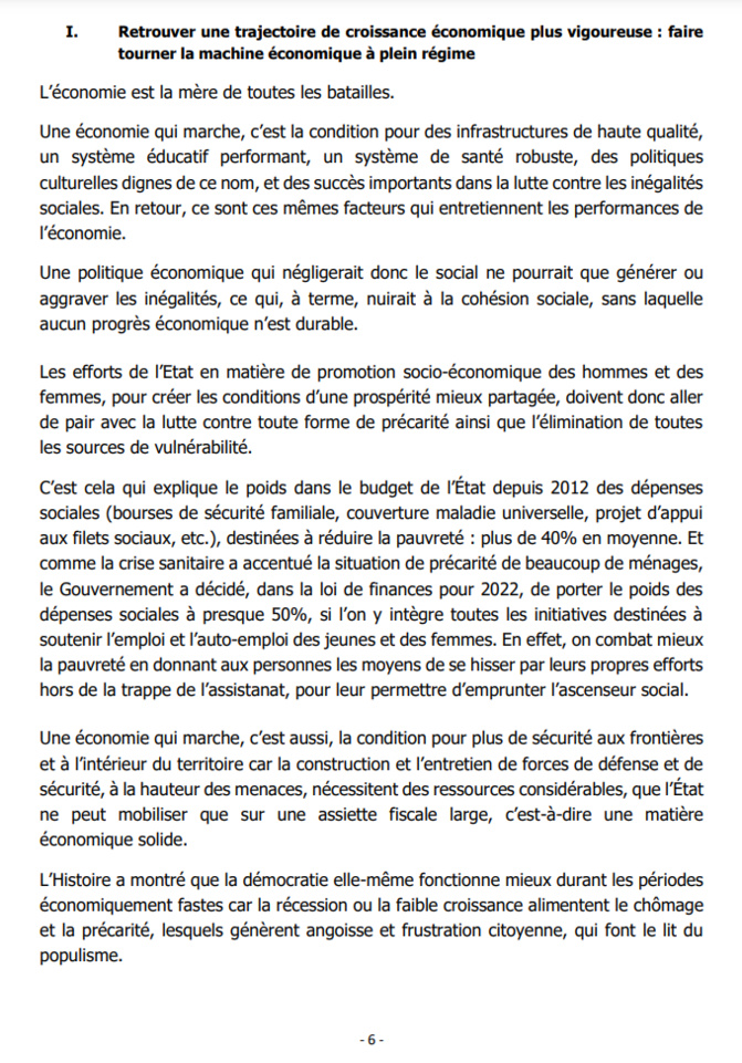 Projet de loi de Finances 2022: Comment le Fonds Force Covid et certains secteurs ont atteint leurs objectifs (Document)